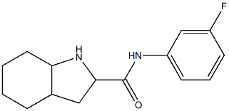 N-(3-fluorophenyl)octahydro-1H-indole-2-carboxamide 结构式