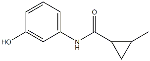 N-(3-hydroxyphenyl)-2-methylcyclopropane-1-carboxamide 结构式