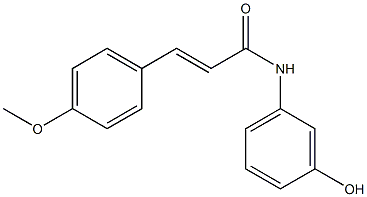 N-(3-hydroxyphenyl)-3-(4-methoxyphenyl)prop-2-enamide 结构式