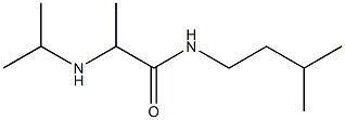 N-(3-methylbutyl)-2-(propan-2-ylamino)propanamide 结构式