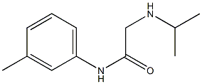 N-(3-methylphenyl)-2-(propan-2-ylamino)acetamide 结构式