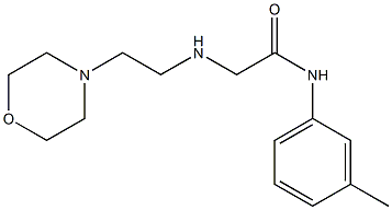 N-(3-methylphenyl)-2-{[2-(morpholin-4-yl)ethyl]amino}acetamide 结构式