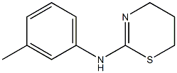 N-(3-methylphenyl)-5,6-dihydro-4H-1,3-thiazin-2-amine 结构式