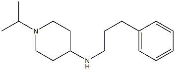 N-(3-phenylpropyl)-1-(propan-2-yl)piperidin-4-amine 结构式