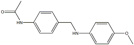 N-(4-{[(4-methoxyphenyl)amino]methyl}phenyl)acetamide 结构式