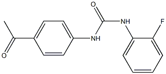 N-(4-acetylphenyl)-N'-(2-fluorophenyl)urea 结构式