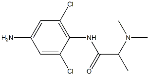 N-(4-amino-2,6-dichlorophenyl)-2-(dimethylamino)propanamide 结构式