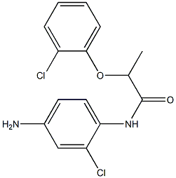 N-(4-amino-2-chlorophenyl)-2-(2-chlorophenoxy)propanamide 结构式