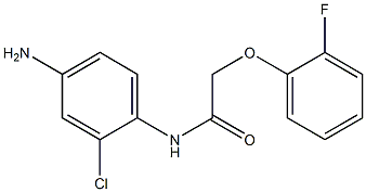 N-(4-amino-2-chlorophenyl)-2-(2-fluorophenoxy)acetamide 结构式