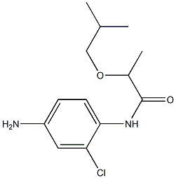 N-(4-amino-2-chlorophenyl)-2-(2-methylpropoxy)propanamide 结构式