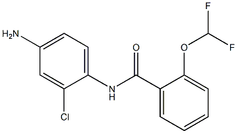 N-(4-amino-2-chlorophenyl)-2-(difluoromethoxy)benzamide 结构式