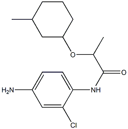 N-(4-amino-2-chlorophenyl)-2-[(3-methylcyclohexyl)oxy]propanamide 结构式