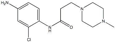 N-(4-amino-2-chlorophenyl)-3-(4-methylpiperazin-1-yl)propanamide 结构式