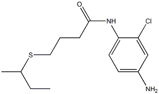 N-(4-amino-2-chlorophenyl)-4-(butan-2-ylsulfanyl)butanamide 结构式