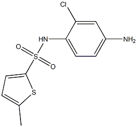 N-(4-amino-2-chlorophenyl)-5-methylthiophene-2-sulfonamide 结构式