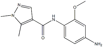 N-(4-amino-2-methoxyphenyl)-1,5-dimethyl-1H-pyrazole-4-carboxamide 结构式