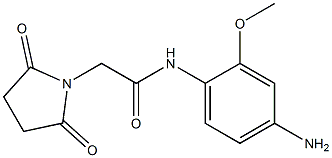 N-(4-amino-2-methoxyphenyl)-2-(2,5-dioxopyrrolidin-1-yl)acetamide 结构式