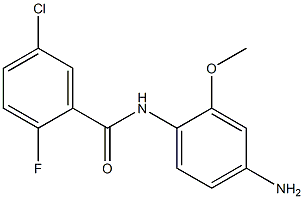 N-(4-amino-2-methoxyphenyl)-5-chloro-2-fluorobenzamide 结构式