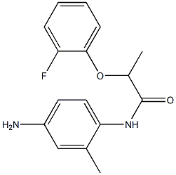 N-(4-amino-2-methylphenyl)-2-(2-fluorophenoxy)propanamide 结构式