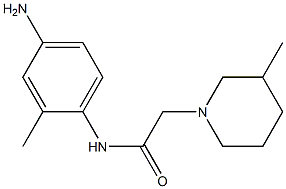 N-(4-amino-2-methylphenyl)-2-(3-methylpiperidin-1-yl)acetamide 结构式