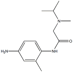 N-(4-amino-2-methylphenyl)-2-[isopropyl(methyl)amino]acetamide 结构式