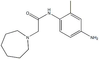 N-(4-amino-2-methylphenyl)-2-azepan-1-ylacetamide 结构式