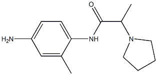 N-(4-amino-2-methylphenyl)-2-pyrrolidin-1-ylpropanamide 结构式