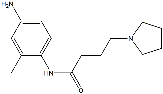 N-(4-amino-2-methylphenyl)-4-pyrrolidin-1-ylbutanamide 结构式