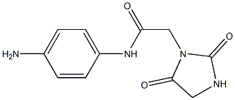 N-(4-aminophenyl)-2-(2,5-dioxoimidazolidin-1-yl)acetamide 结构式