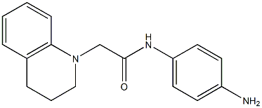 N-(4-aminophenyl)-2-(3,4-dihydroquinolin-1(2H)-yl)acetamide 结构式