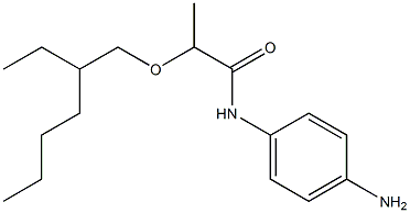 N-(4-aminophenyl)-2-[(2-ethylhexyl)oxy]propanamide 结构式