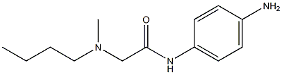 N-(4-aminophenyl)-2-[butyl(methyl)amino]acetamide 结构式