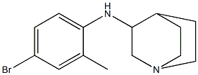 N-(4-bromo-2-methylphenyl)-1-azabicyclo[2.2.2]octan-3-amine 结构式