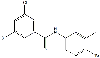 N-(4-bromo-3-methylphenyl)-3,5-dichlorobenzamide 结构式