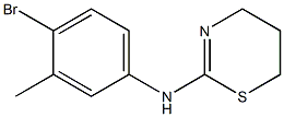 N-(4-bromo-3-methylphenyl)-5,6-dihydro-4H-1,3-thiazin-2-amine 结构式