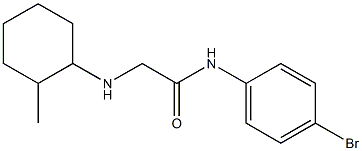 N-(4-bromophenyl)-2-[(2-methylcyclohexyl)amino]acetamide 结构式