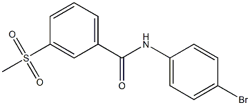 N-(4-bromophenyl)-3-methanesulfonylbenzamide 结构式