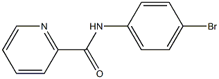 N-(4-bromophenyl)pyridine-2-carboxamide 结构式