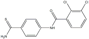 N-(4-carbamothioylphenyl)-2,3-dichlorobenzamide 结构式