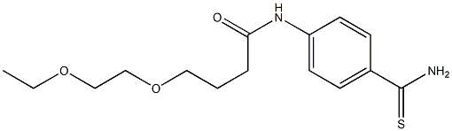 N-(4-carbamothioylphenyl)-4-(2-ethoxyethoxy)butanamide 结构式