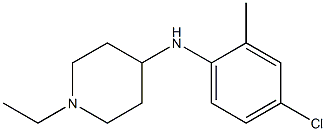 N-(4-chloro-2-methylphenyl)-1-ethylpiperidin-4-amine 结构式