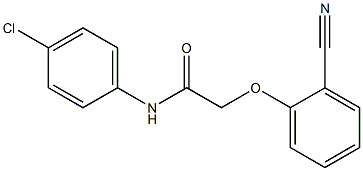 N-(4-chlorophenyl)-2-(2-cyanophenoxy)acetamide 结构式