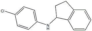 N-(4-chlorophenyl)-2,3-dihydro-1H-inden-1-amine 结构式