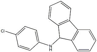 N-(4-chlorophenyl)-9H-fluoren-9-amine 结构式