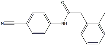 N-(4-cyanophenyl)-2-(2-methylphenyl)acetamide 结构式