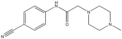 N-(4-cyanophenyl)-2-(4-methylpiperazin-1-yl)acetamide 结构式
