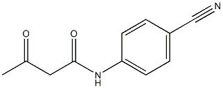 N-(4-cyanophenyl)-3-oxobutanamide 结构式