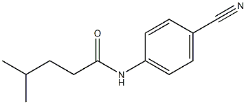 N-(4-cyanophenyl)-4-methylpentanamide 结构式