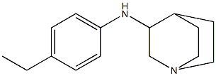 N-(4-ethylphenyl)-1-azabicyclo[2.2.2]octan-3-amine 结构式