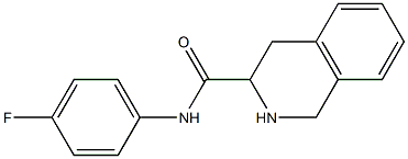 N-(4-fluorophenyl)-1,2,3,4-tetrahydroisoquinoline-3-carboxamide 结构式